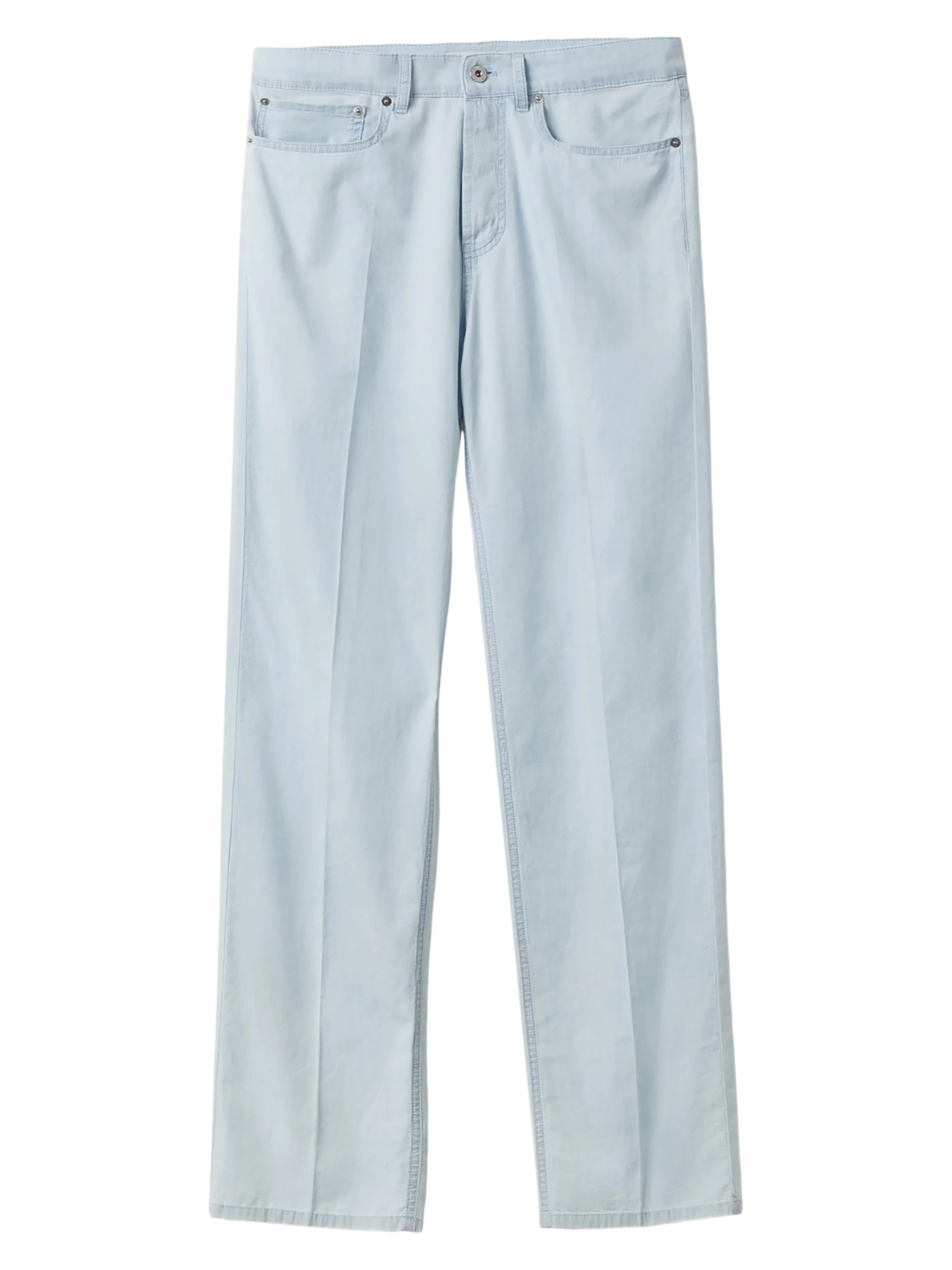 Women's Five-Pocket Chambray Denim Jeans - Blue - 1