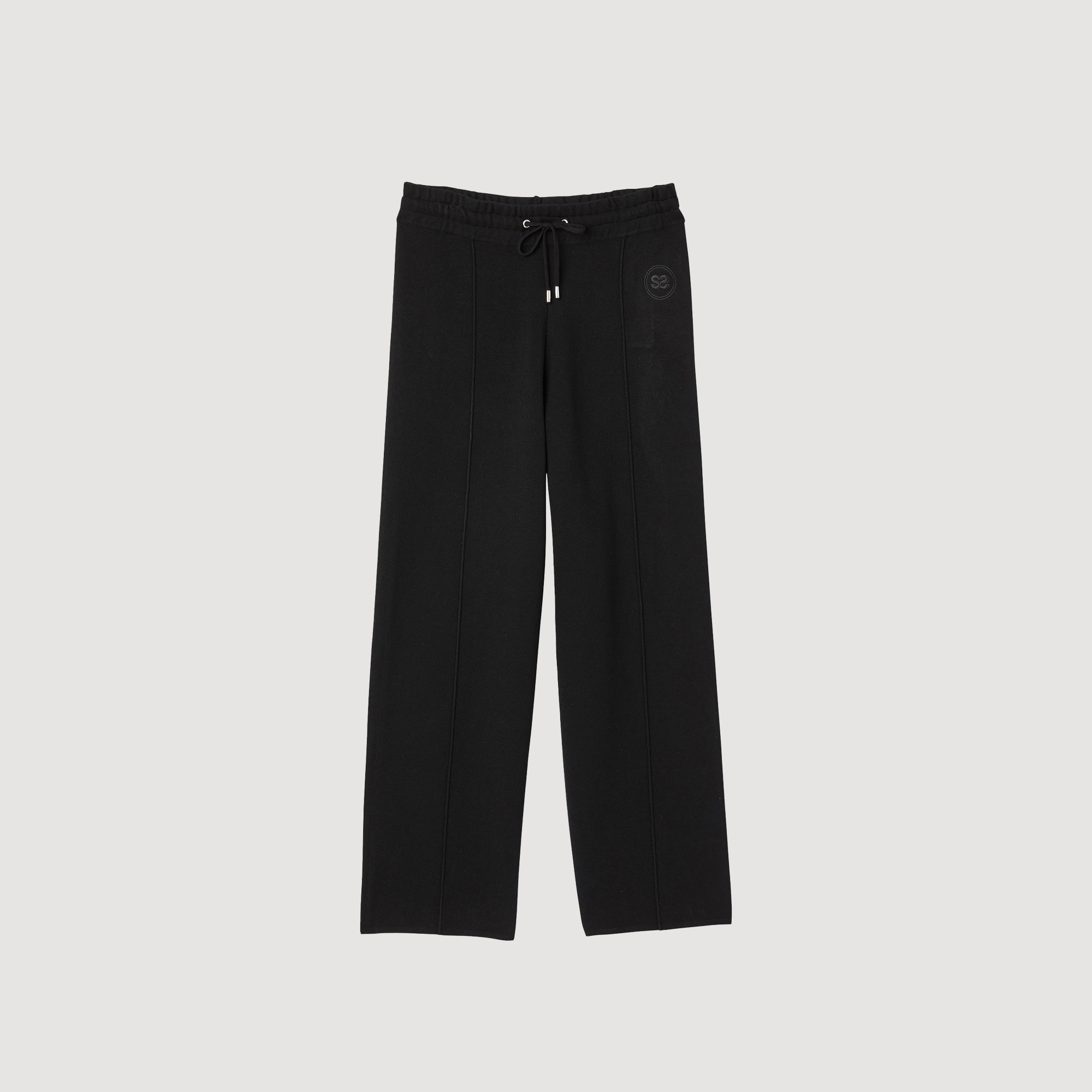 Knitted straight-leg pants - 1