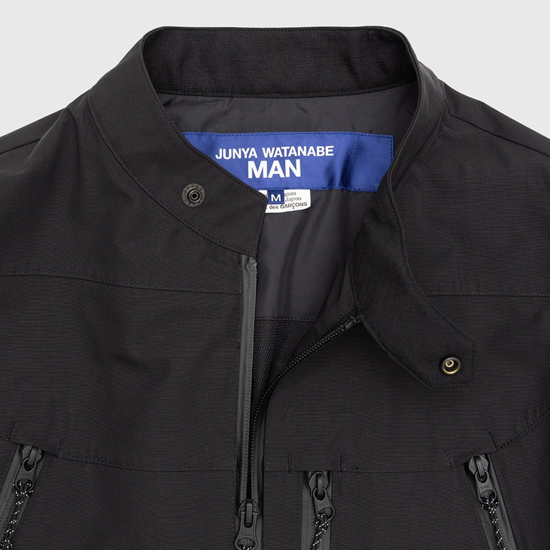 TRIPLE LAYER NYLON MOTO JACKET 4