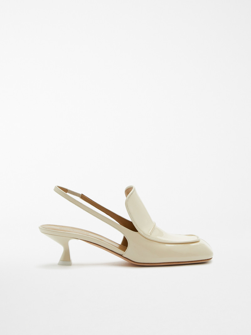 LAZZARO Patent-leather slingbacks - 1