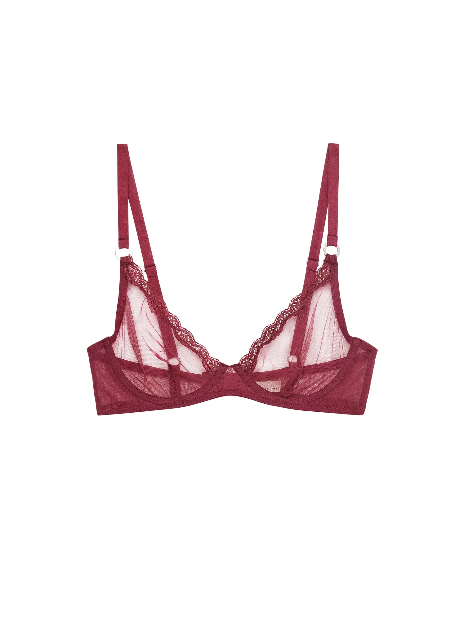 Sheer Tulle Demi Bra - 1