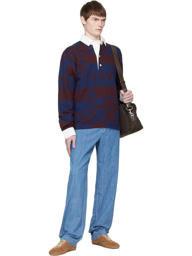 Dries Van Noten Blue Drawstring Jeans outlook