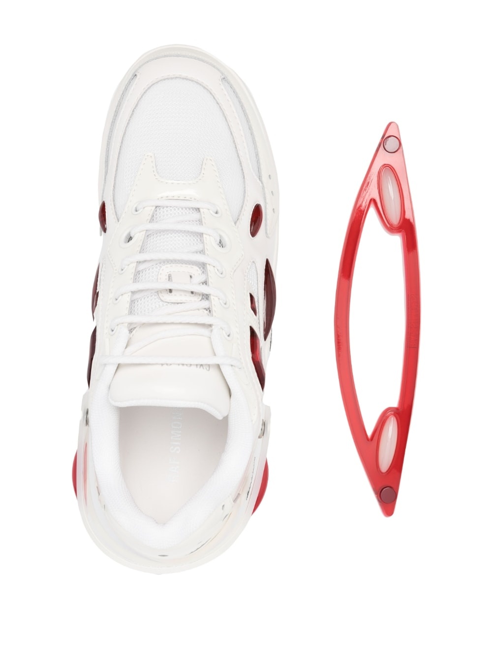 Antei panelled leather sneakers - 4