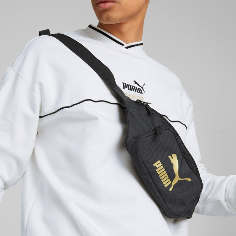 PUMA Classics Archive Waist Bag 'Black Gold' 07922601 5