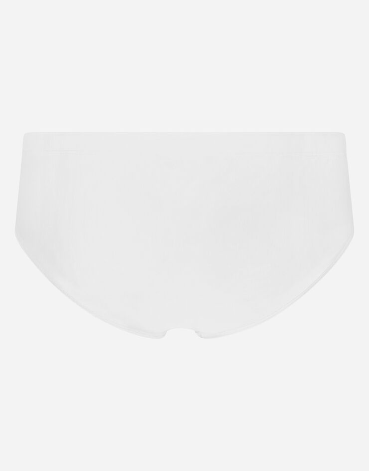 Swim briefs with high-cut leg and branded band - 2