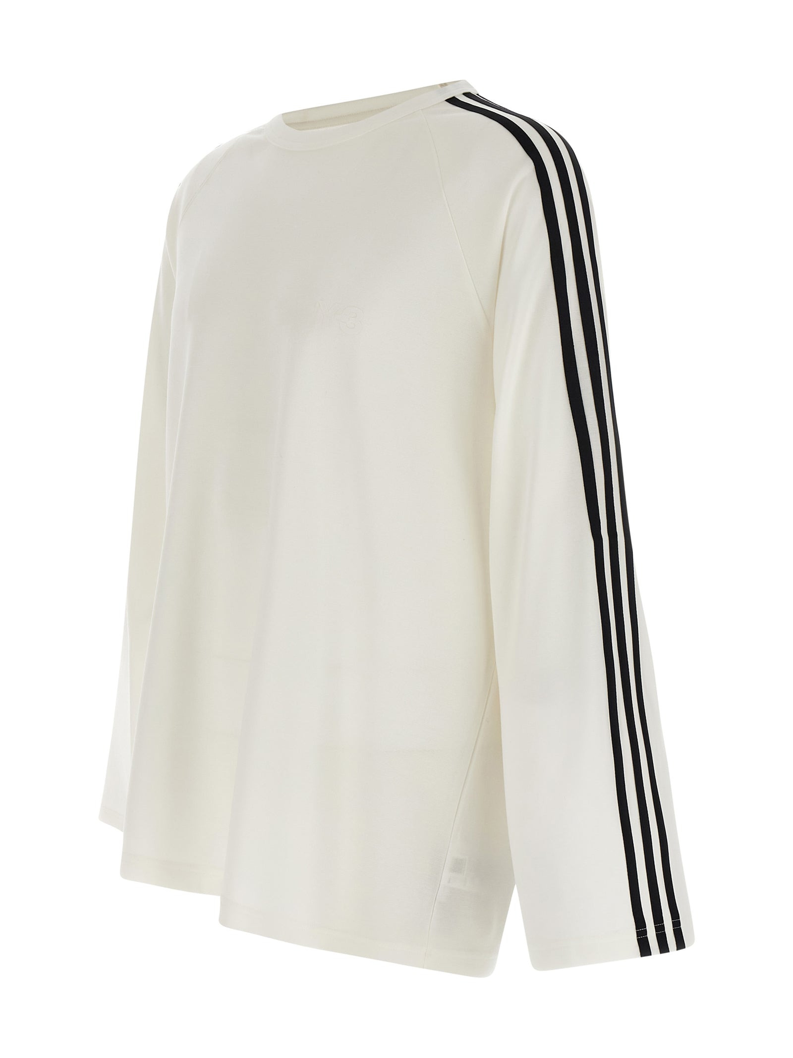 Y-3 Long Sleeve Tee 3-Stripes T-Shirt White/Black - 3