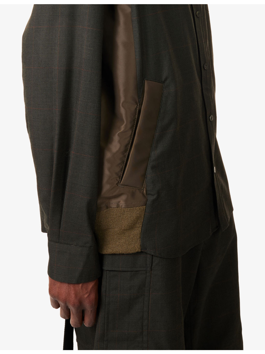 Glen Checked Wool-Blend Shirt - 5