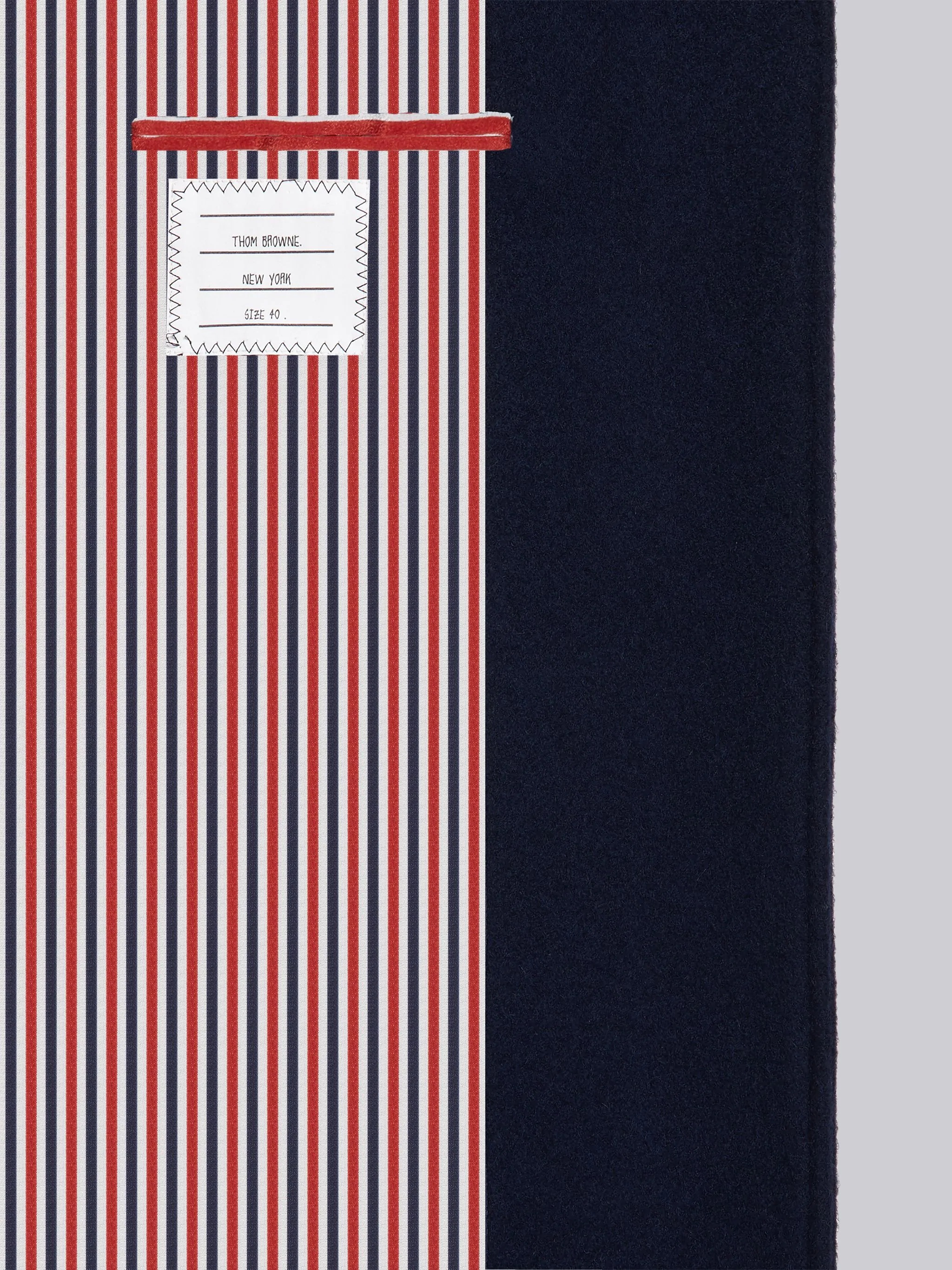 Navy Military Weight Cashmere Unconstructed Elongated Sack Overcoat - 6