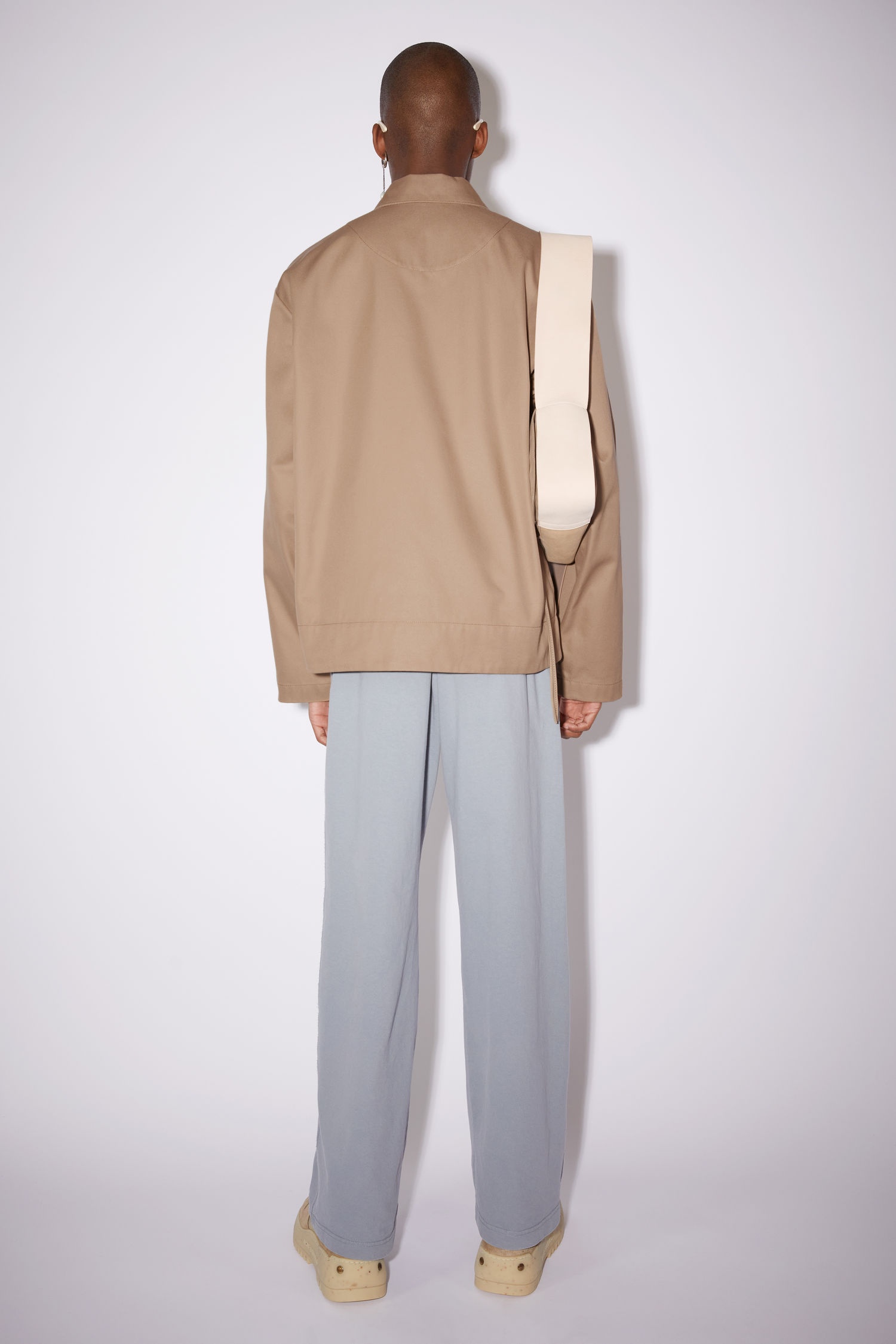 Cotton twill jacket - Beige - 3