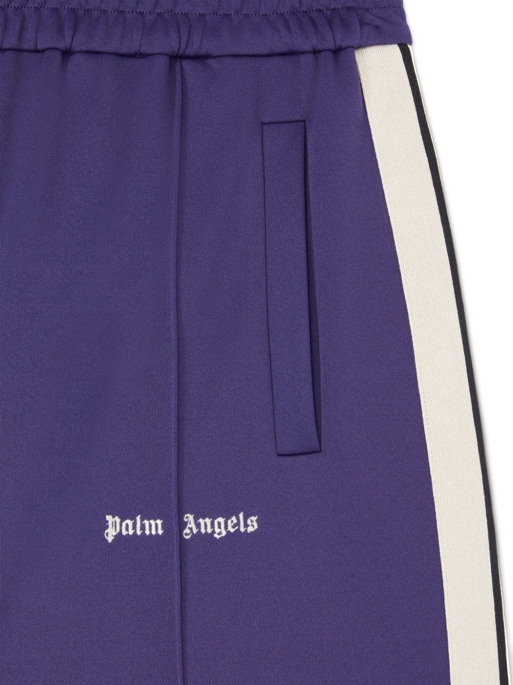 logo-print track shorts - 3