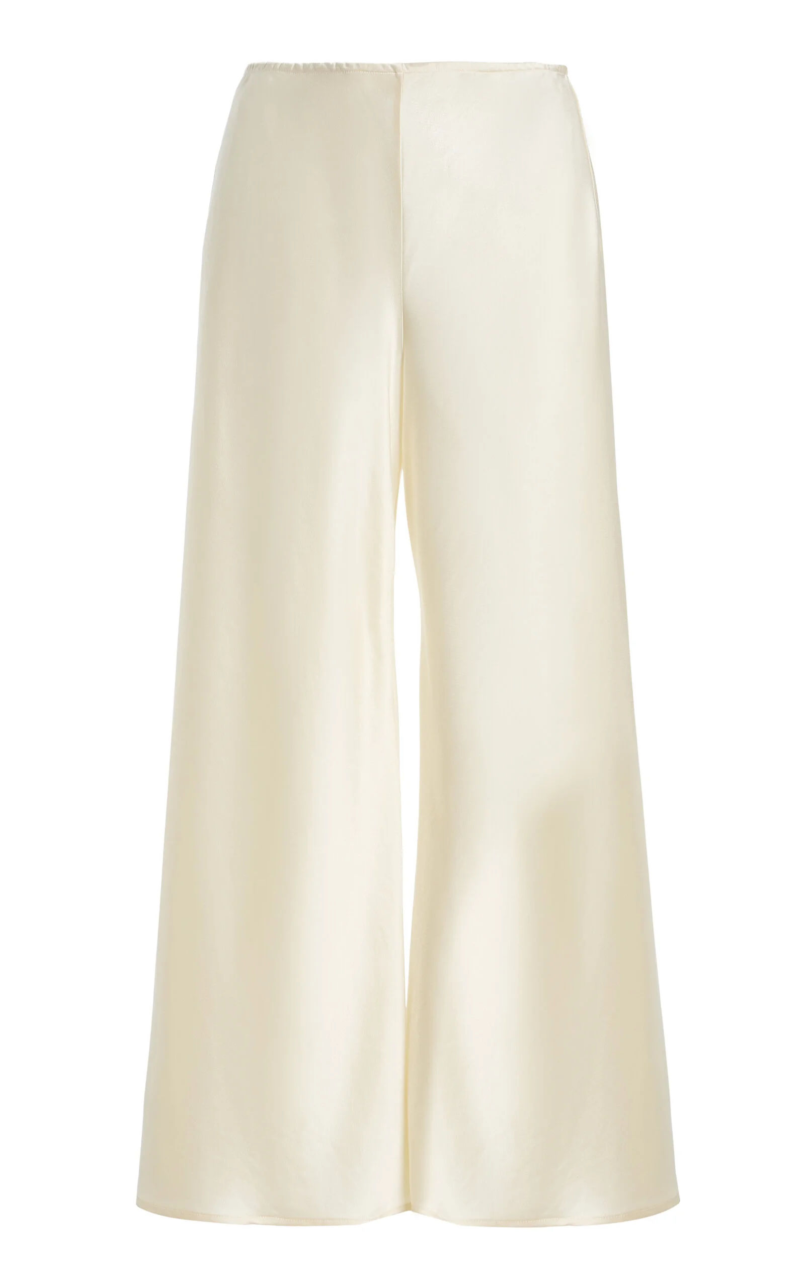 Barb Bias Satin Wide-Leg Pants - 1