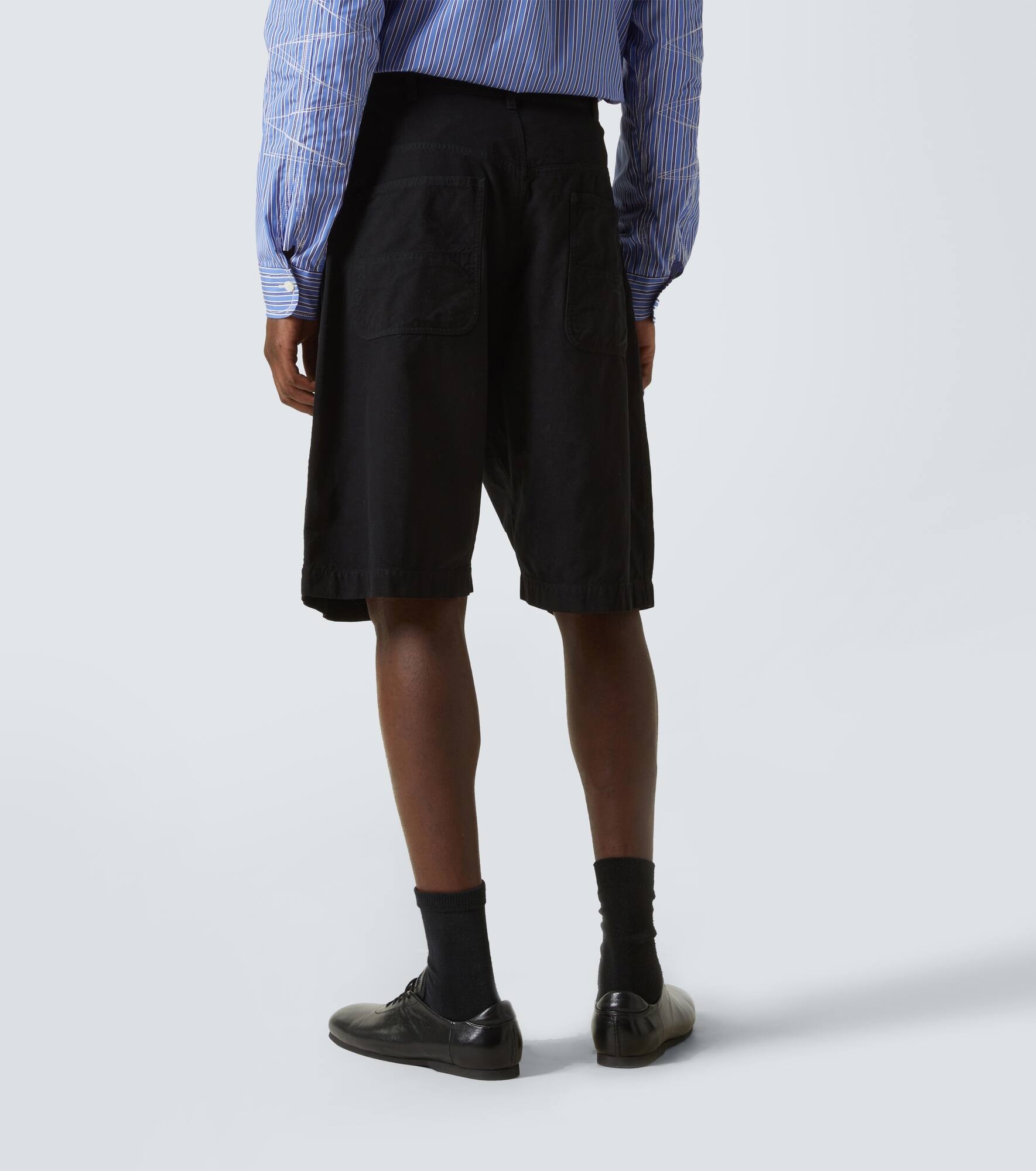 Pleated high-rise shorts - 4