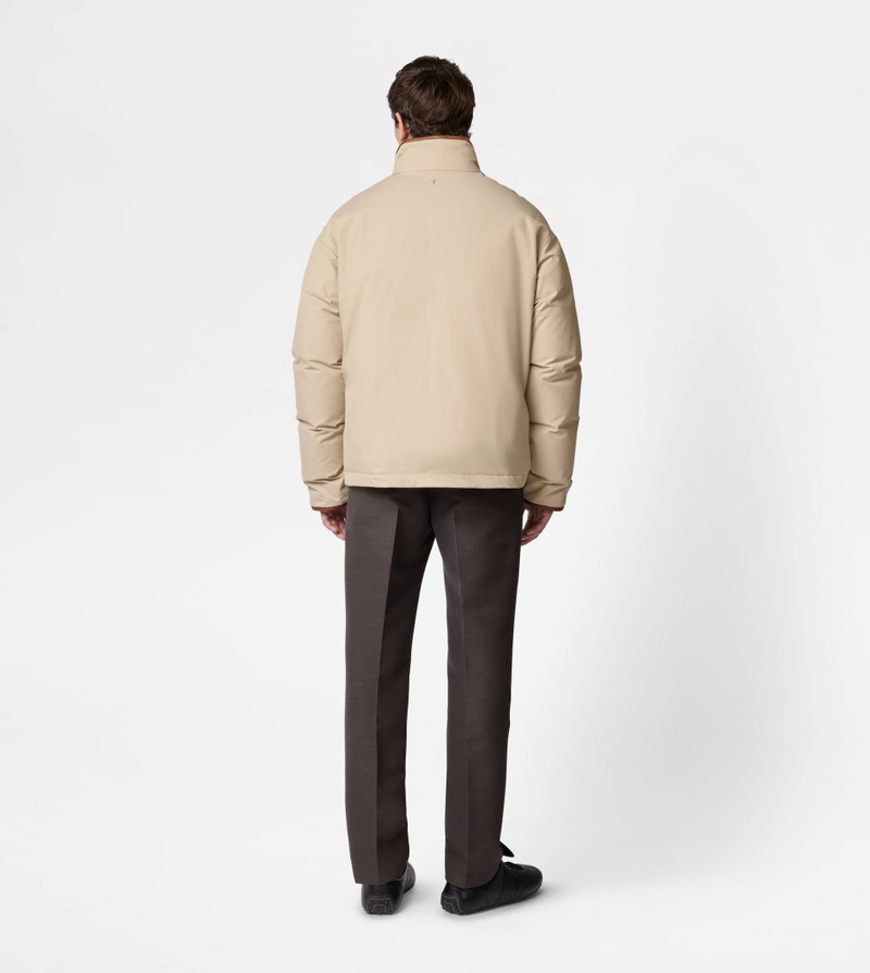 DOWN JACKET IN TECHNICAL COTTON - BEIGE 4