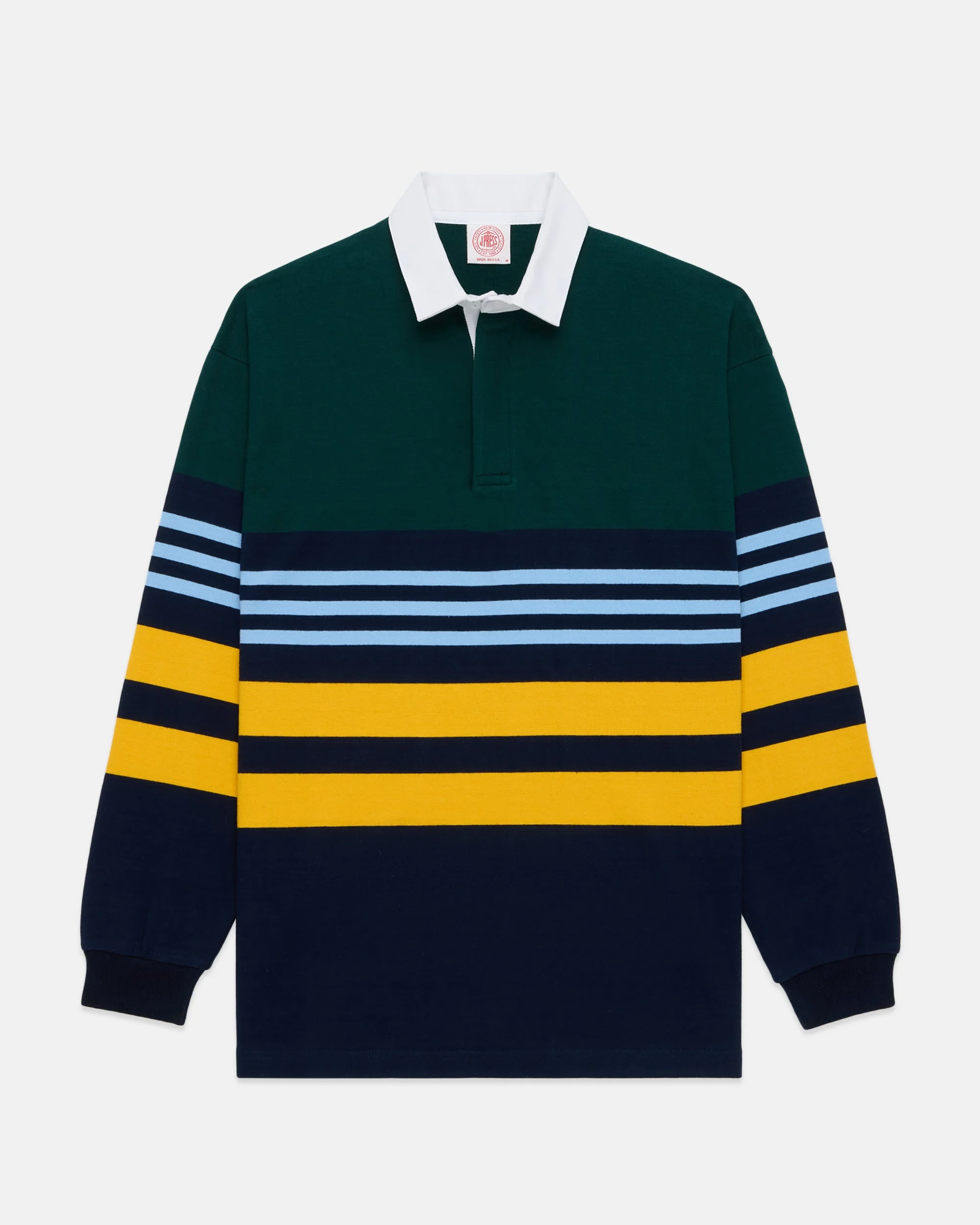 MADE-IN-USA MULTI-STRIPE COTTON RUGBY - 1