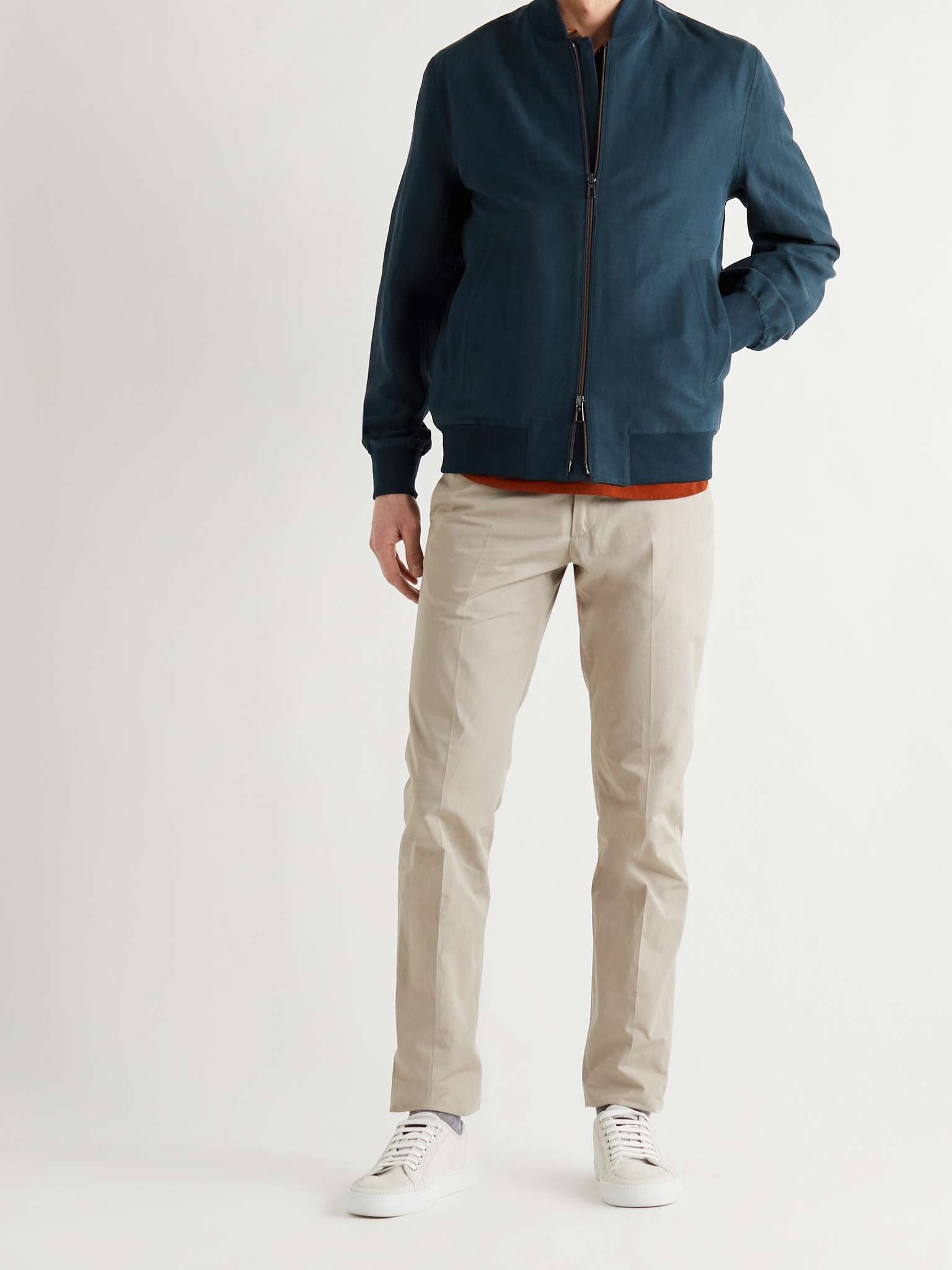 Ivy Linen and Silk-Blend Bomber Jacket - 2