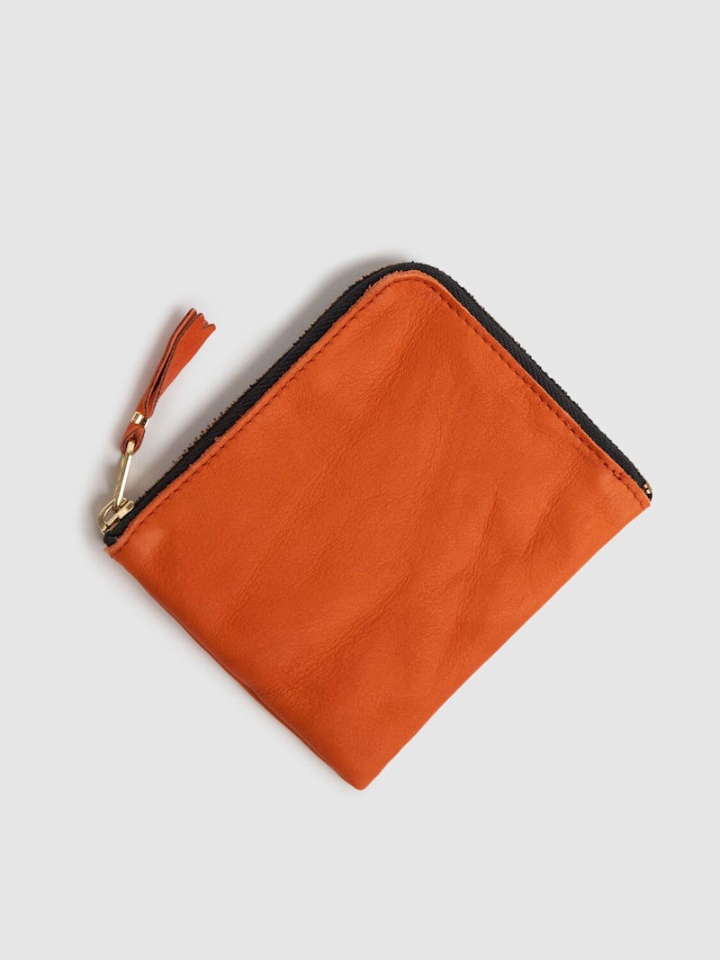 Washed leather zip wallet - 2