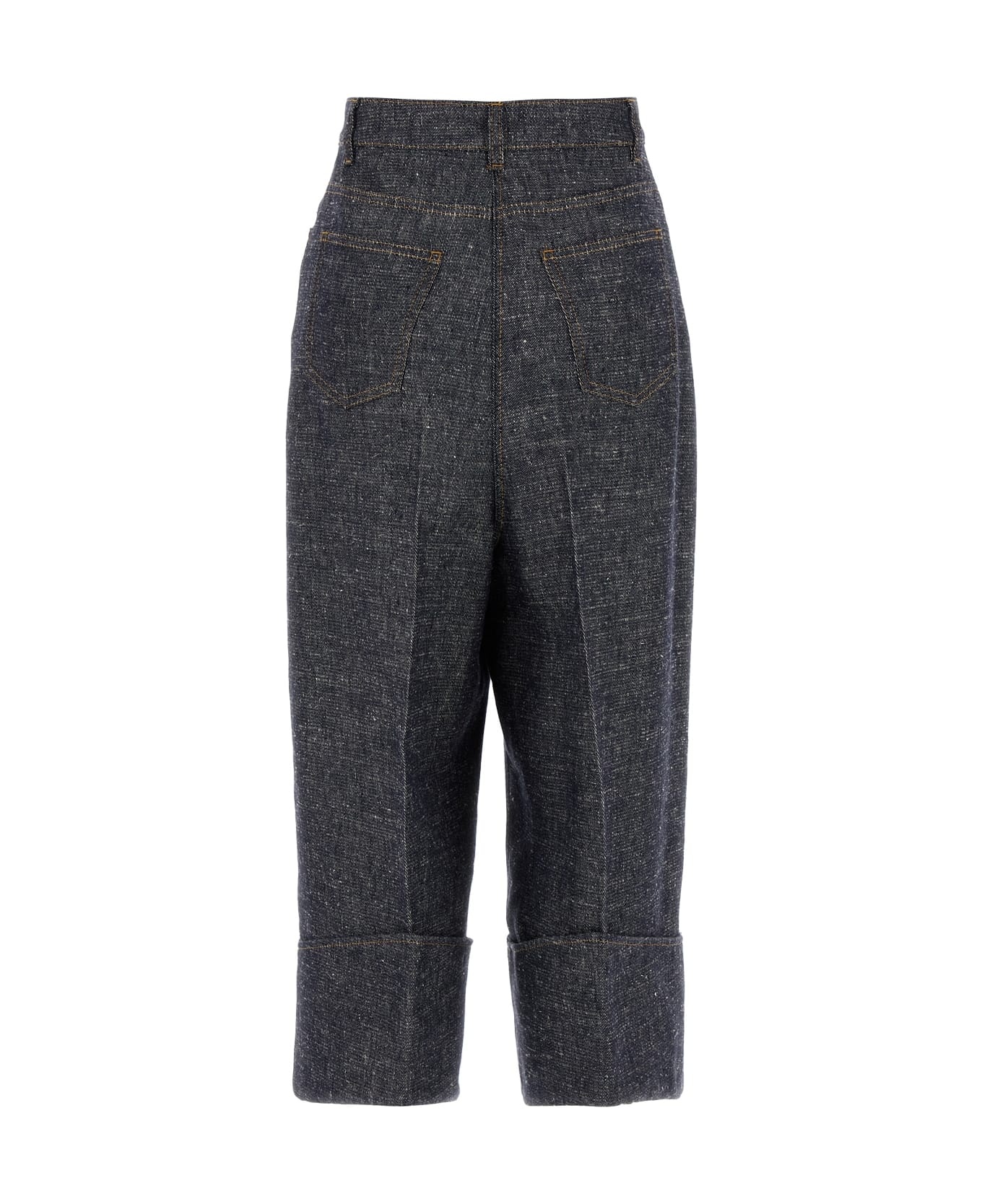 Fold Up Denim Trousers - 2