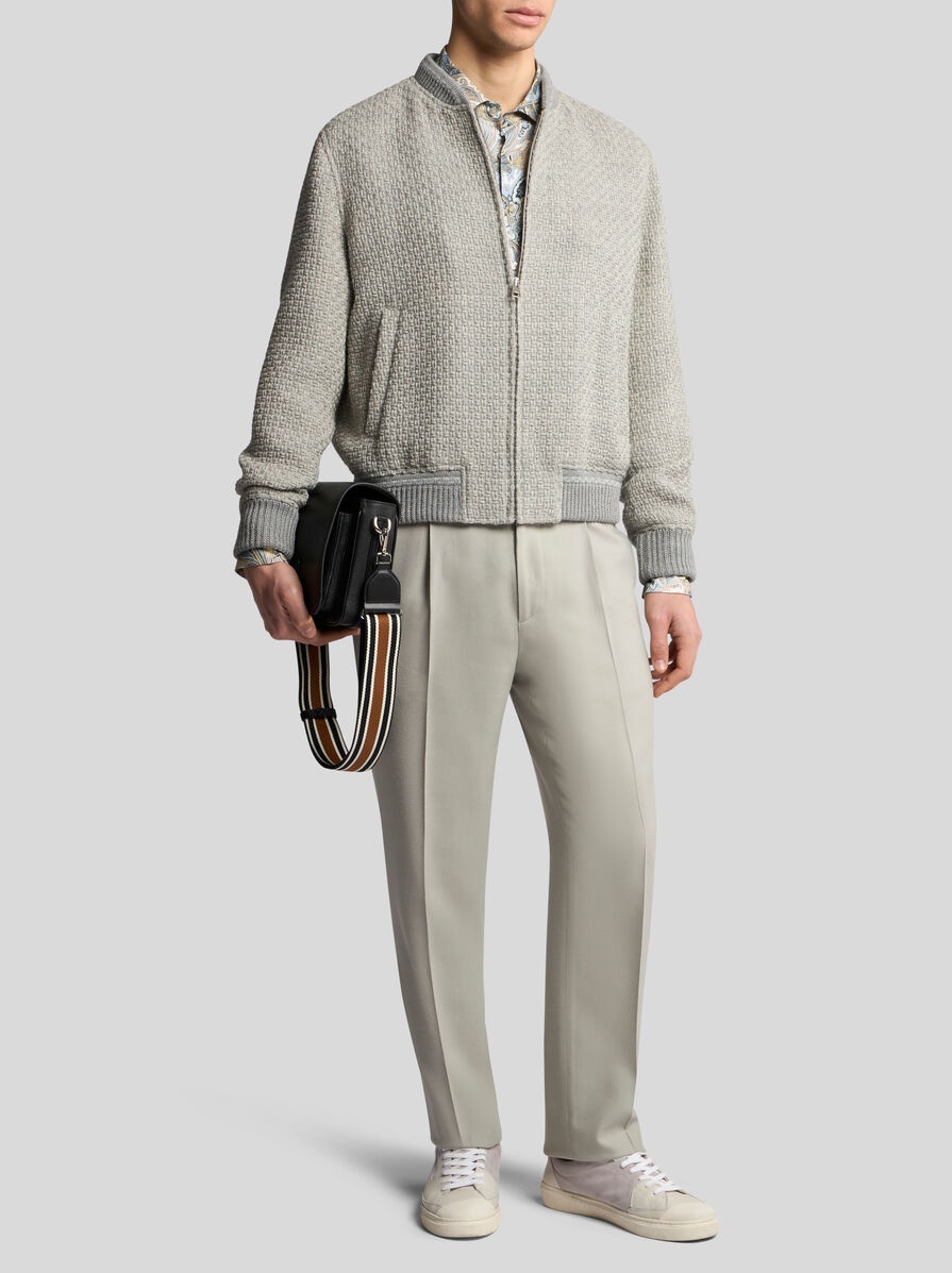 WOOL TROUSERS WITH PLEATS - 4