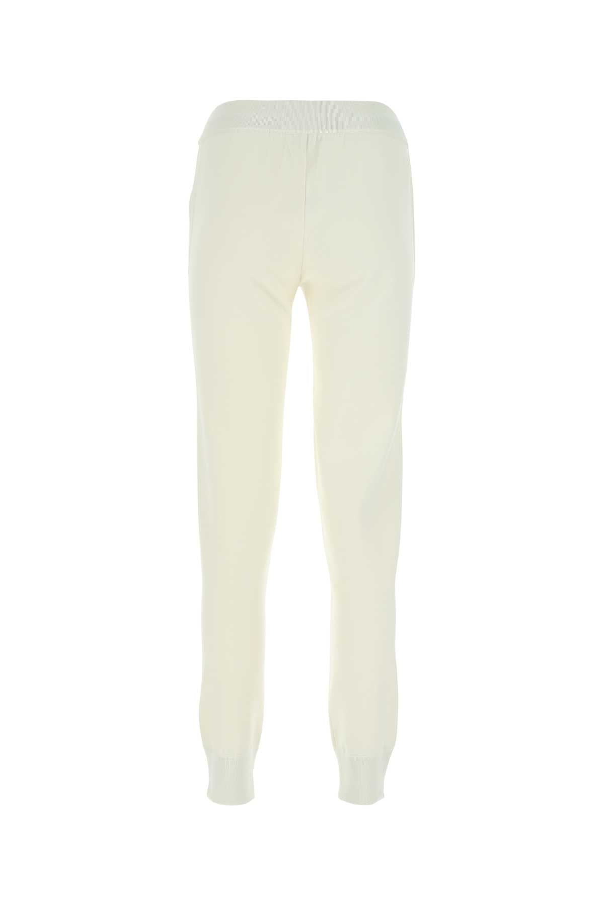 Bottega Veneta Women Ivory Stretch Wool Blend Joggers - 2