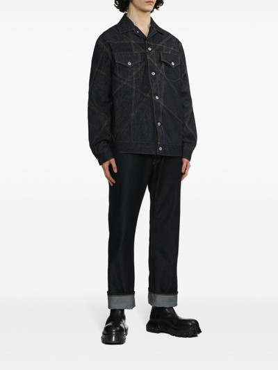 Junya Watanabe MAN contrast-stitching denim jacket outlook