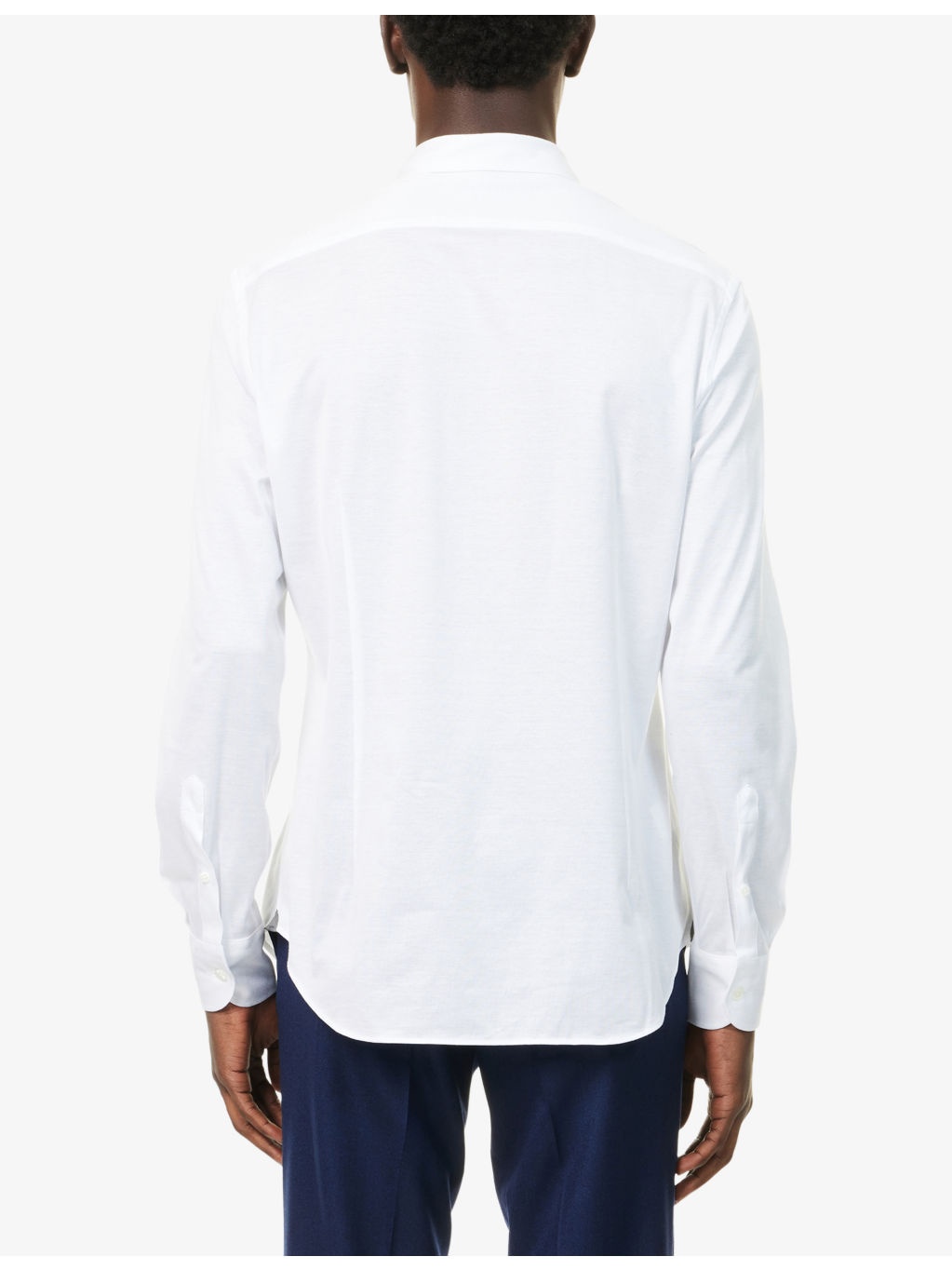 Long-Sleeve Regular-Fit Cotton Shirt - 4