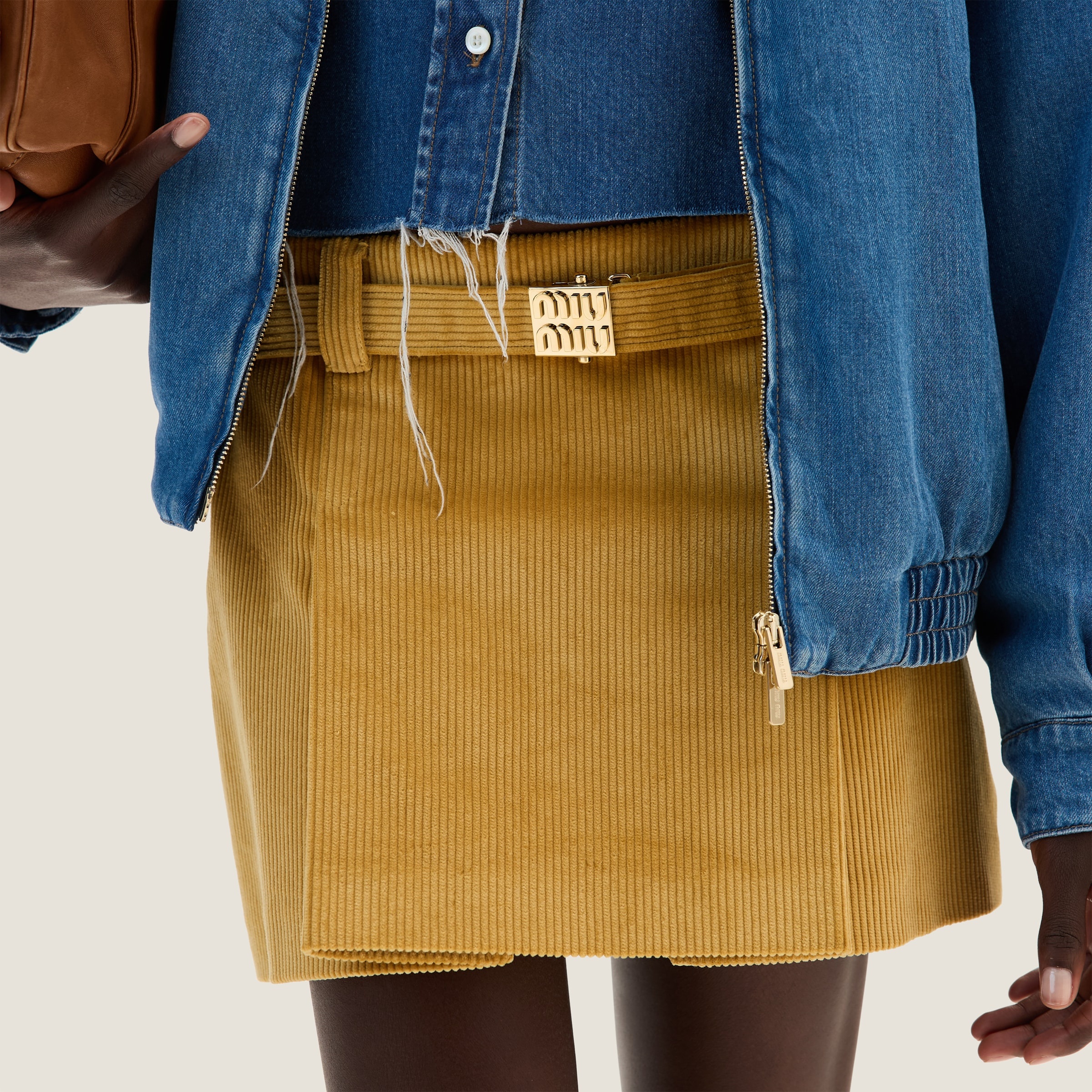 Corduroy miniskirt - 4