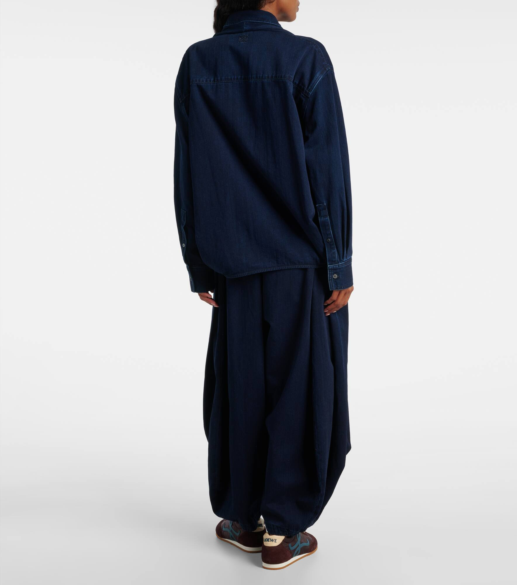 Draped denim shirt - 3