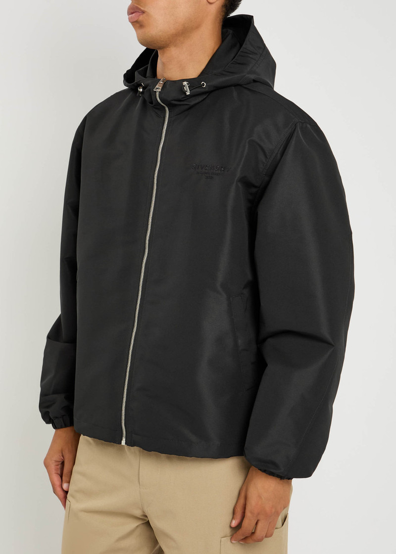 Givenchy Givenchy Logo-embroidered Hooded Shell Jacket outlook