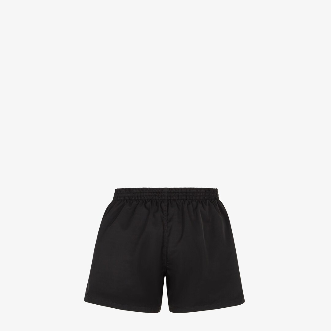 Fendace Logo black nylon shorts - 2