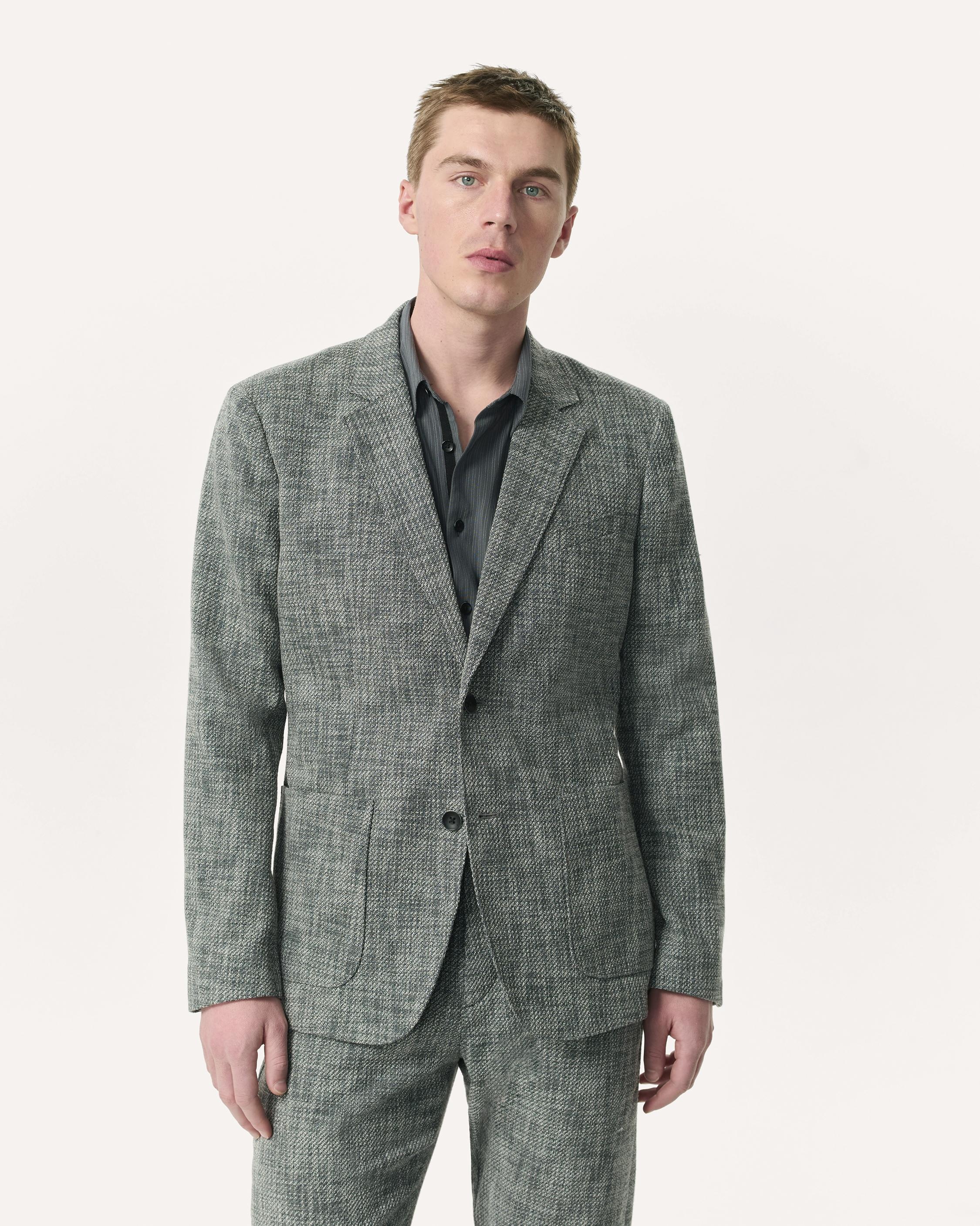 Butler Italian Tweed Patch Pocket Blazer - 2
