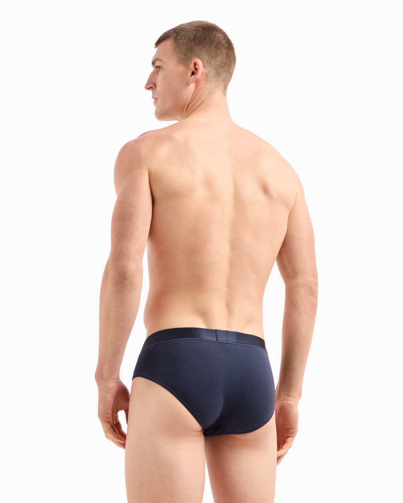 Three-pack of ASV shiny logoband organic-cotton briefs - 3