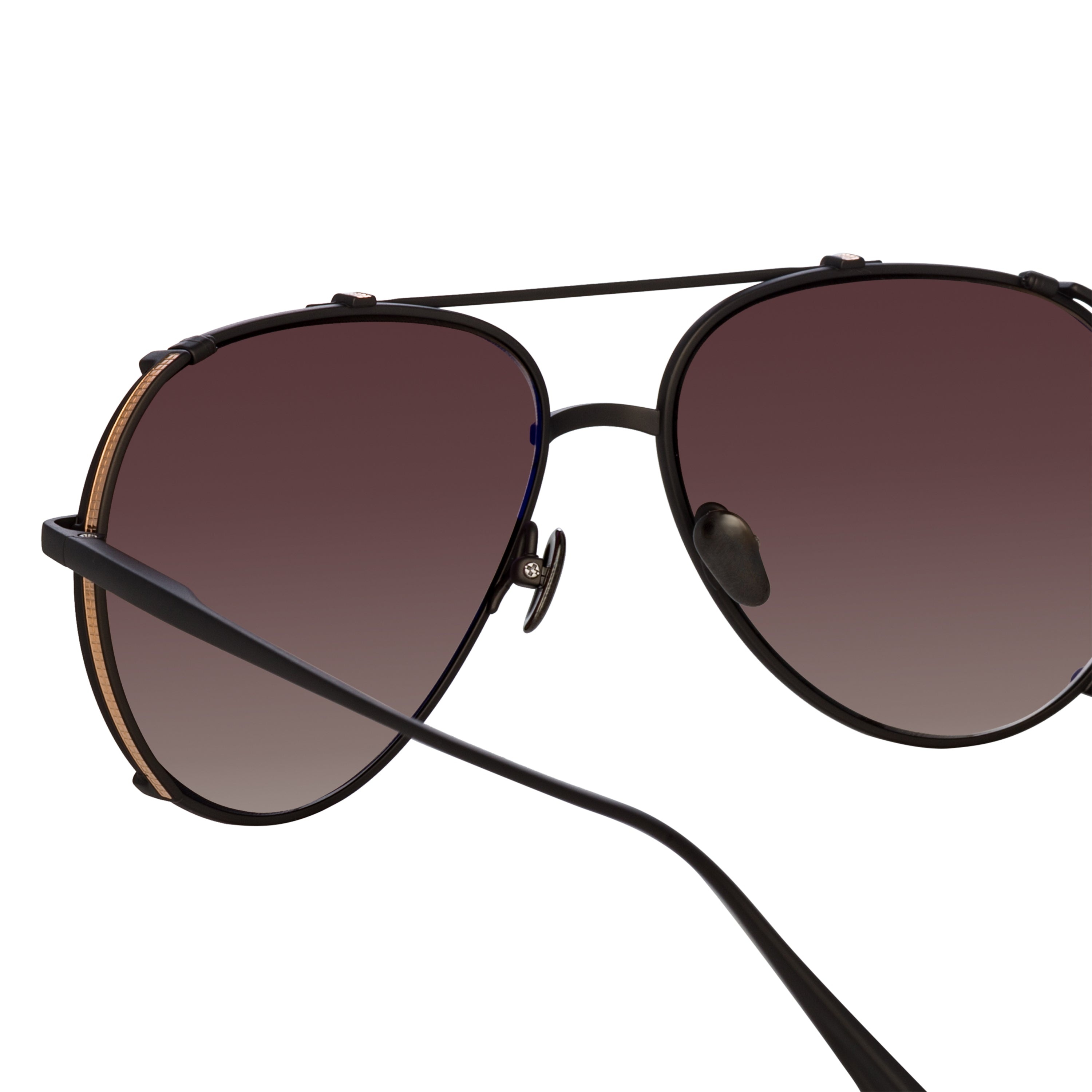 Linda Farrow Men's Duit Aviator Sunglasses