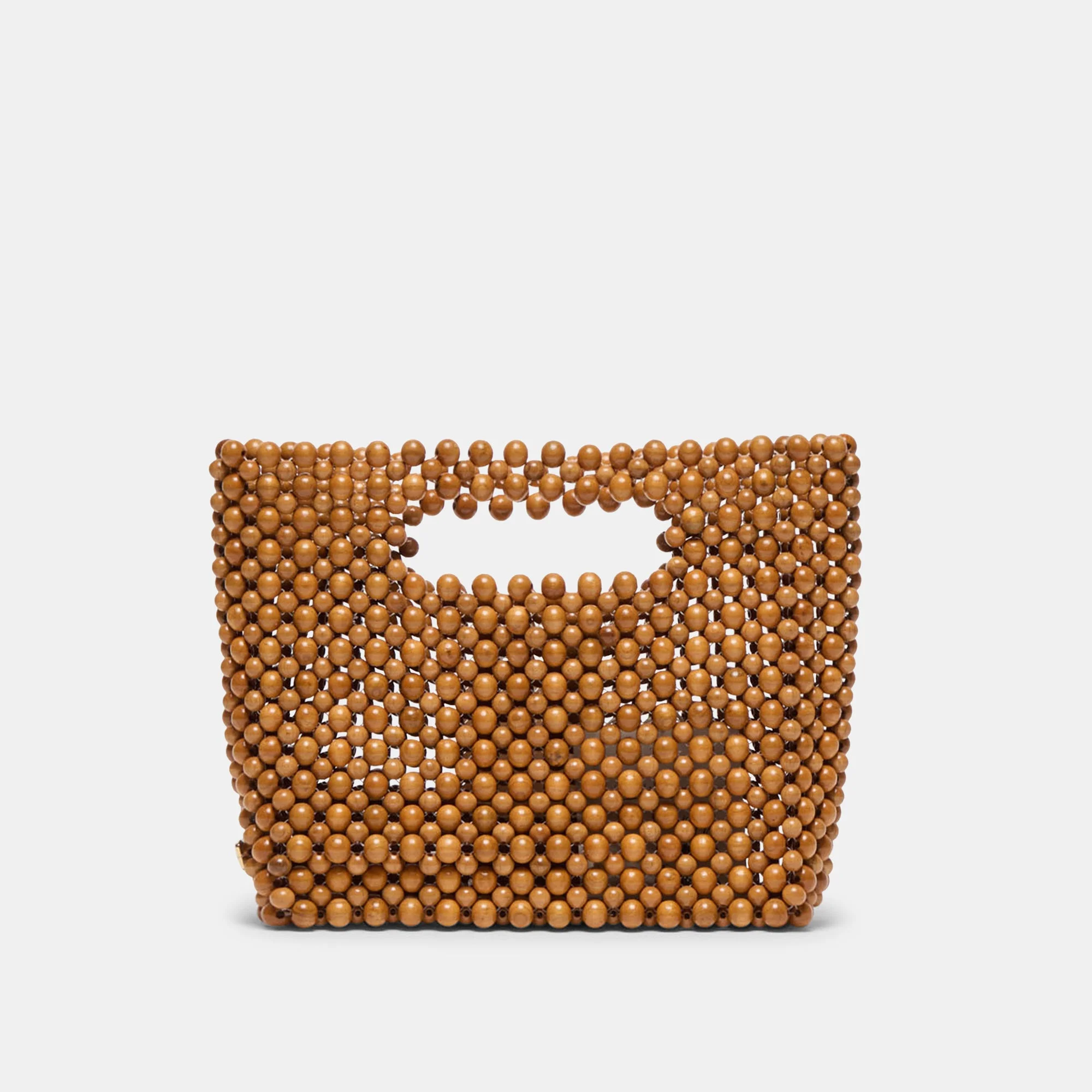 LINZY HANDBAG NATURAL WOOD - 1