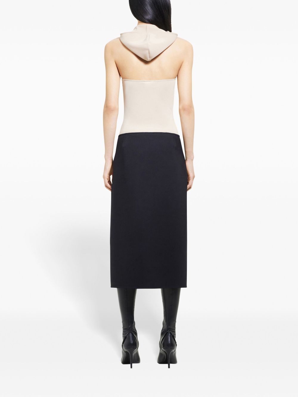 Illusion hooded bodysuit - 4