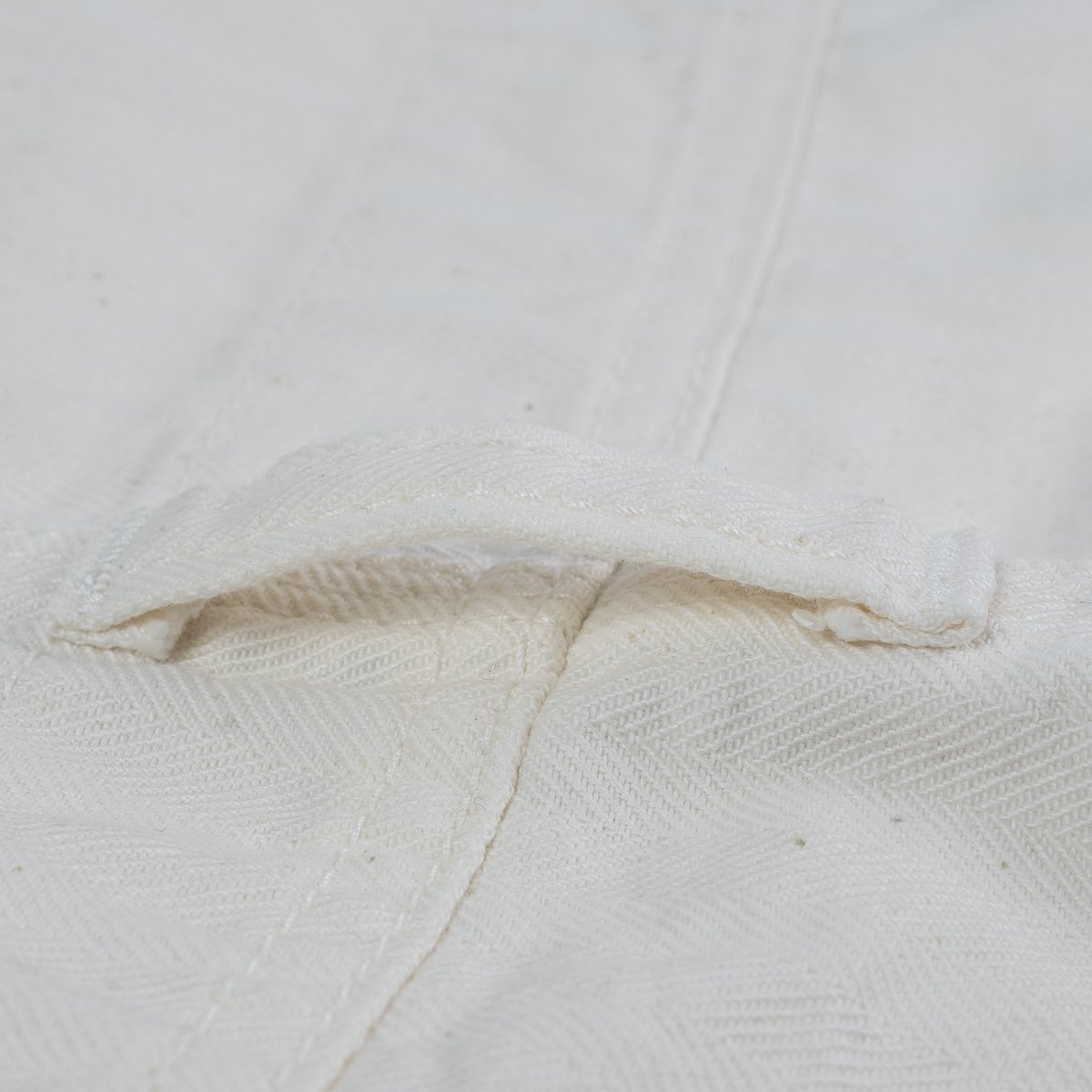 10.5oz Herringbone Double Knee Overalls - White - 15