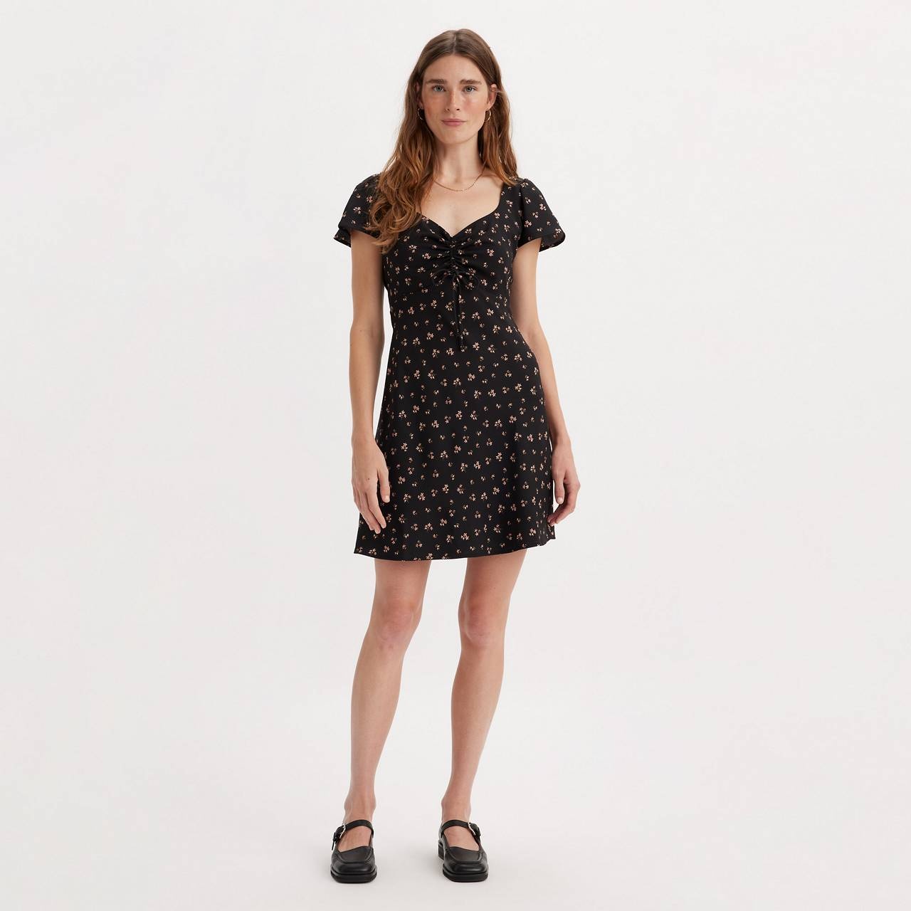 SKYLAR FLUTTER SLEEVE DRESS - 2