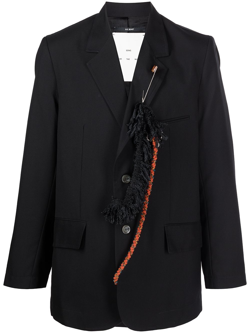 Drape Gabardine single-breasted blazer - 1