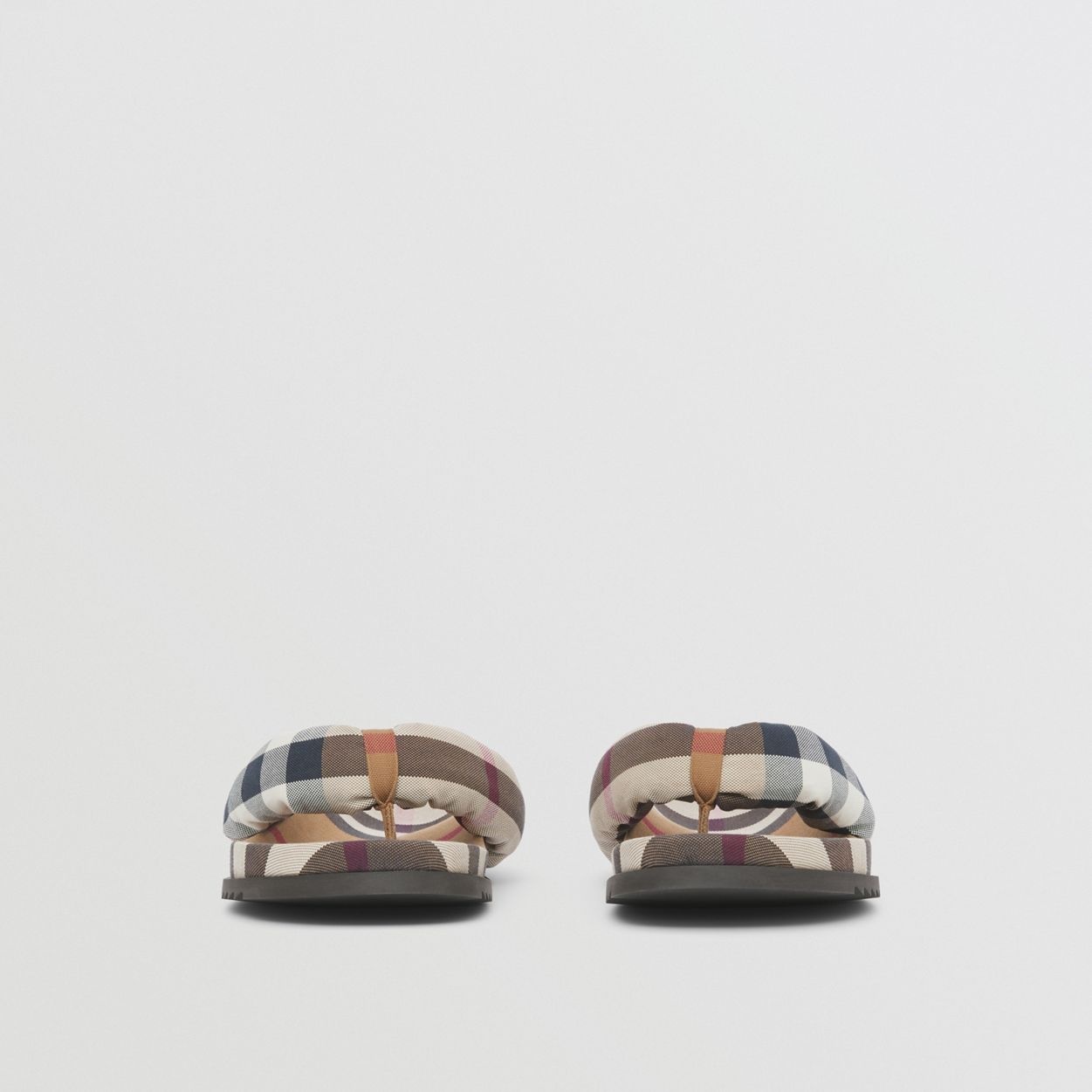 Check Cotton Sandals - 5