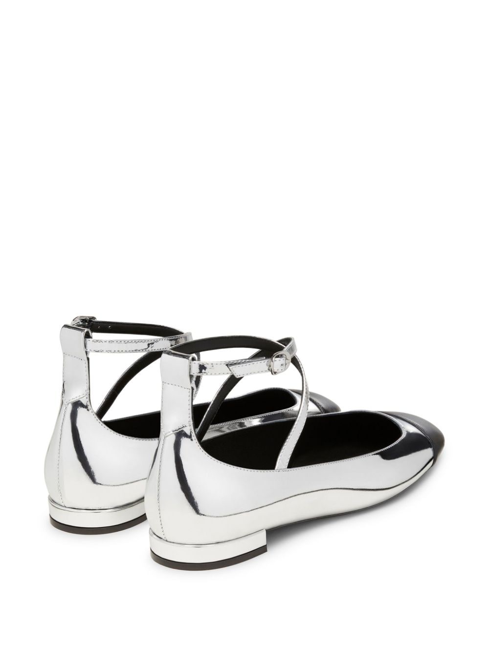 leather ballerina shoes - 3