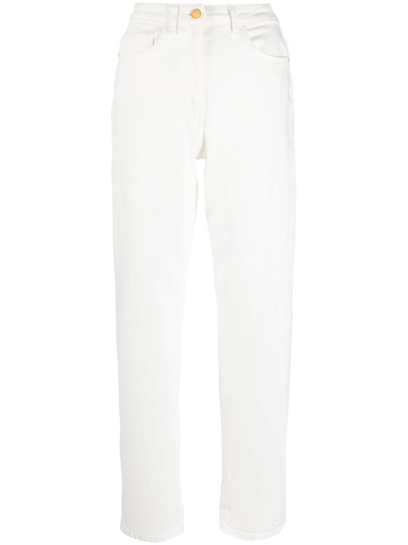 high-waisted straight trousers 1