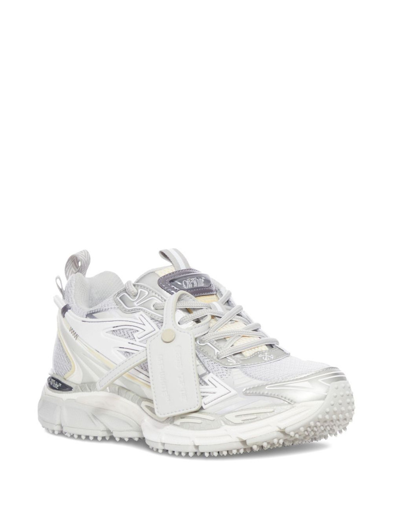 Off-White leather-tag lace-up sneakers outlook