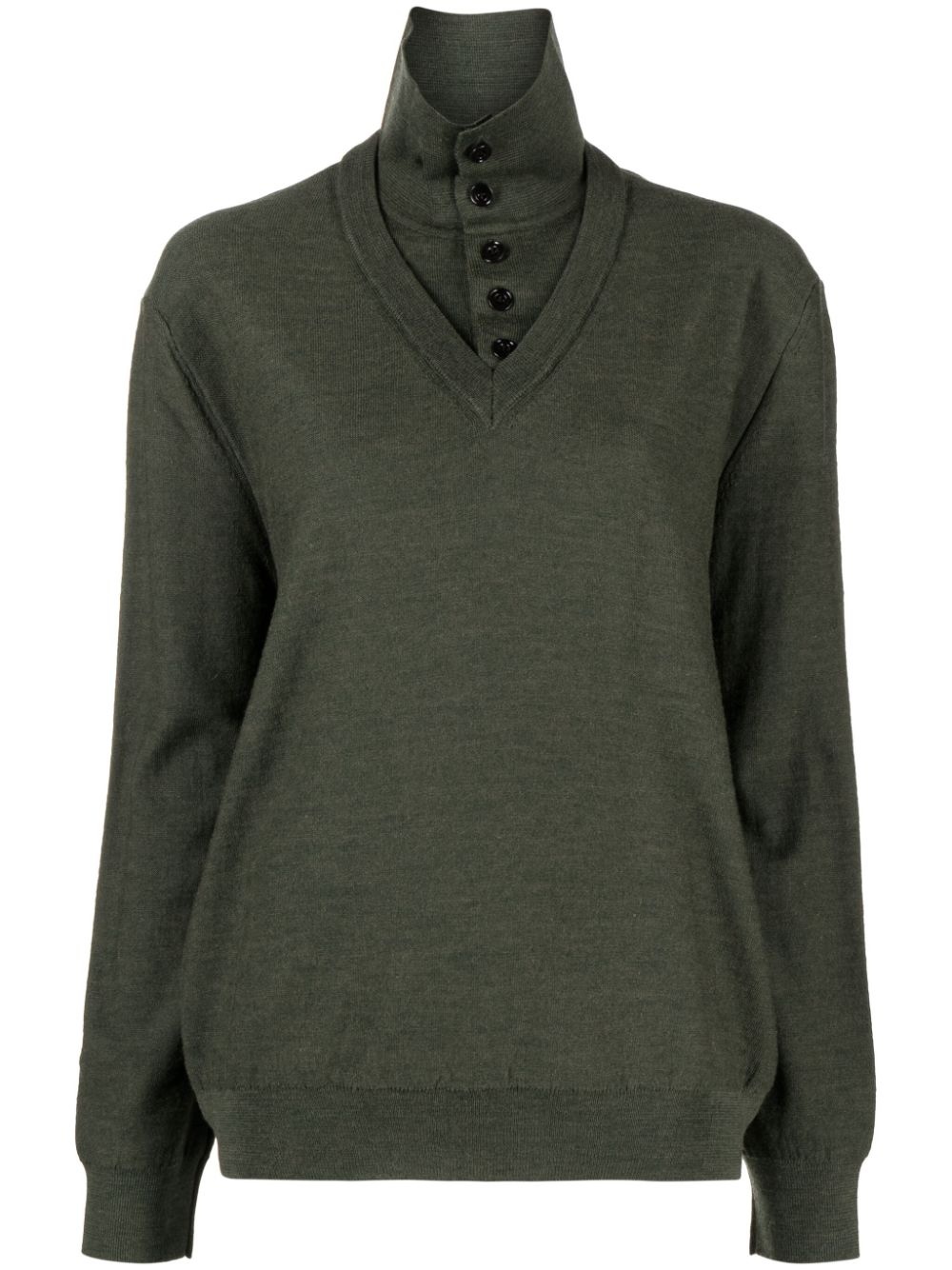 layered polo jumper - 1