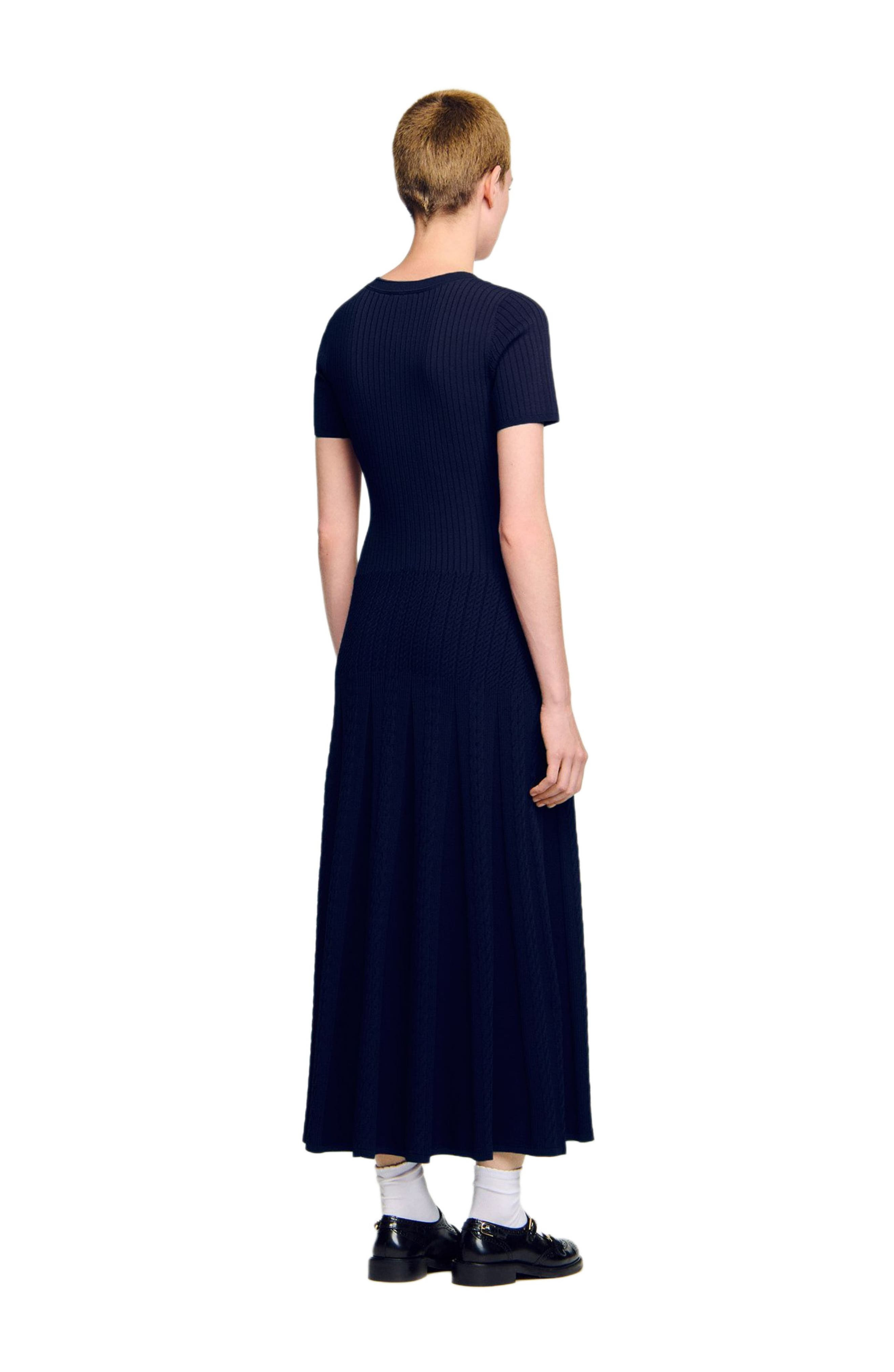 SANDRO Knit maxi dress in Navy Blue at Nordstrom - 2