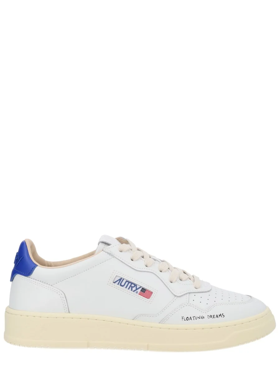 MEDALIST LOW LEATHER SNEAKER WITH LOGO - 1