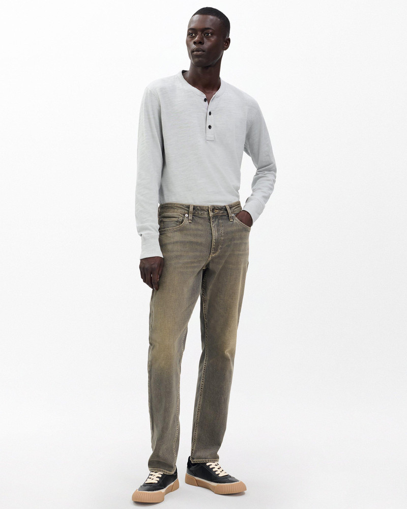 Fit 3 Athletic Jeans Authentic Stretch in Infuse Grey Olive 1
