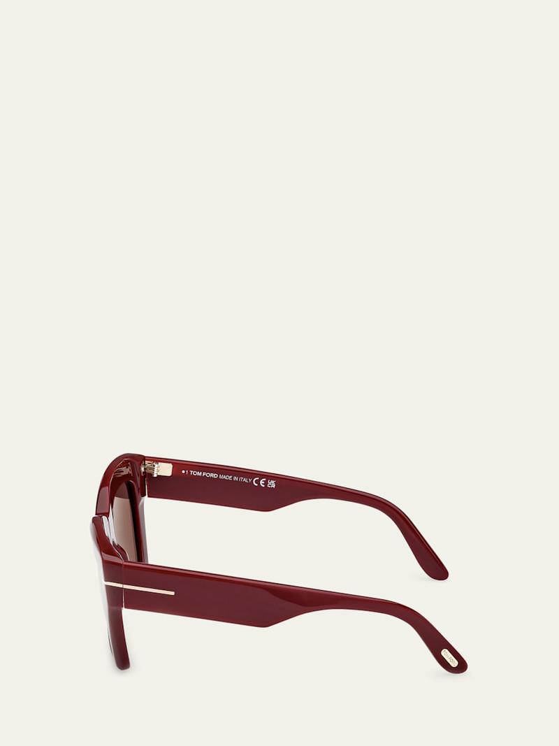 TOM FORD Luna Gradient Butterfly Sunglasses outlook