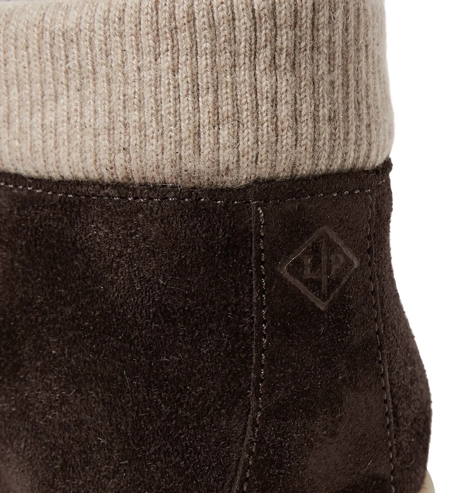 Open Wintery Walk Cashmere-Trimmed Suede Boots - 15