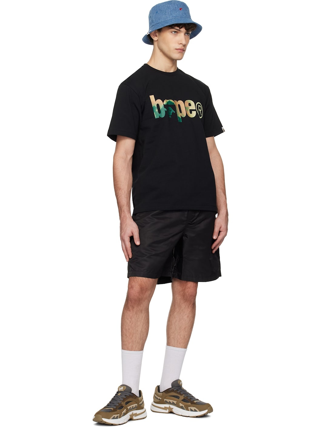 Black Ape Head Nylon Shorts - 4