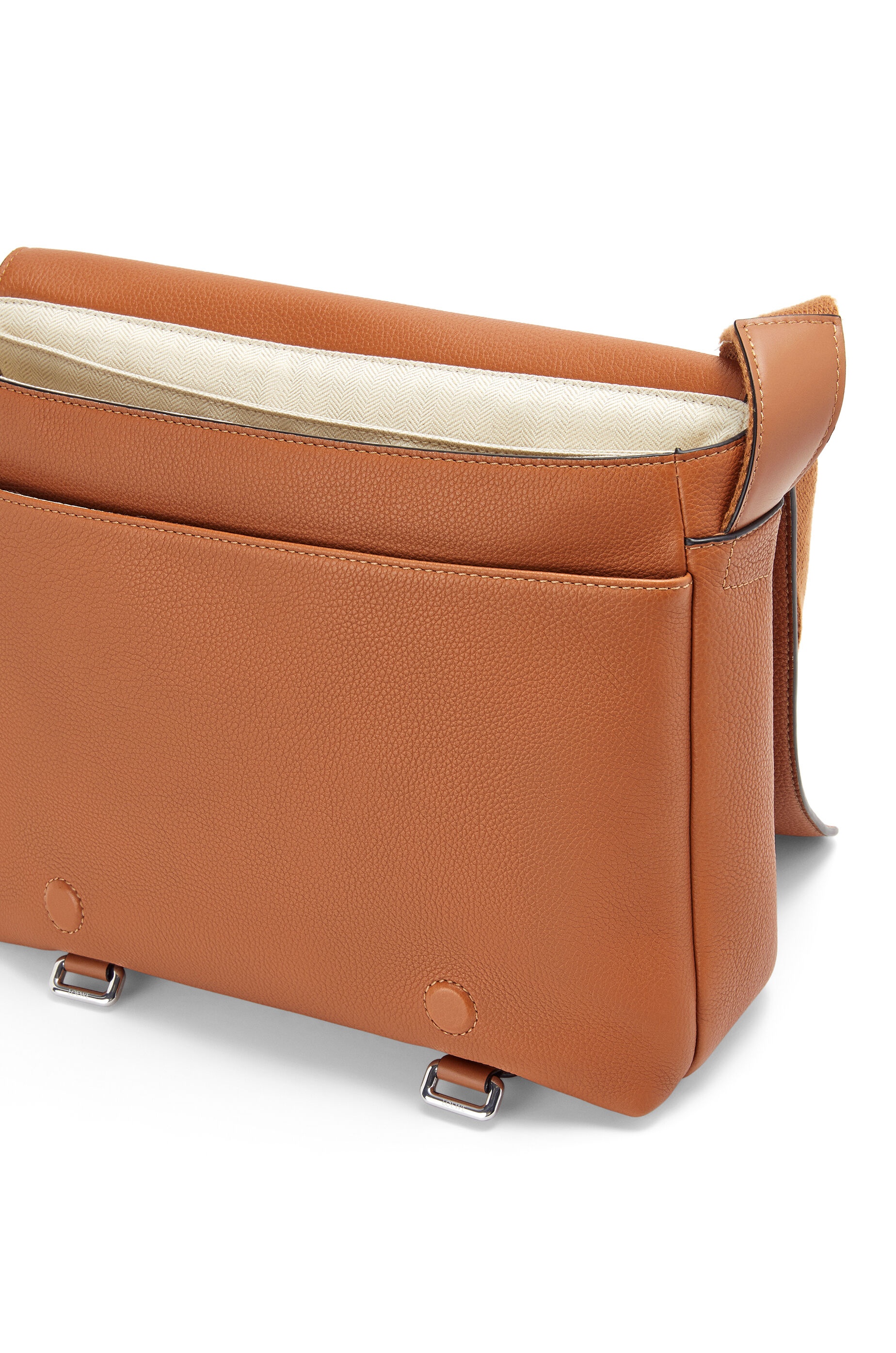 Military Messenger bag in soft grained calfskin - 3