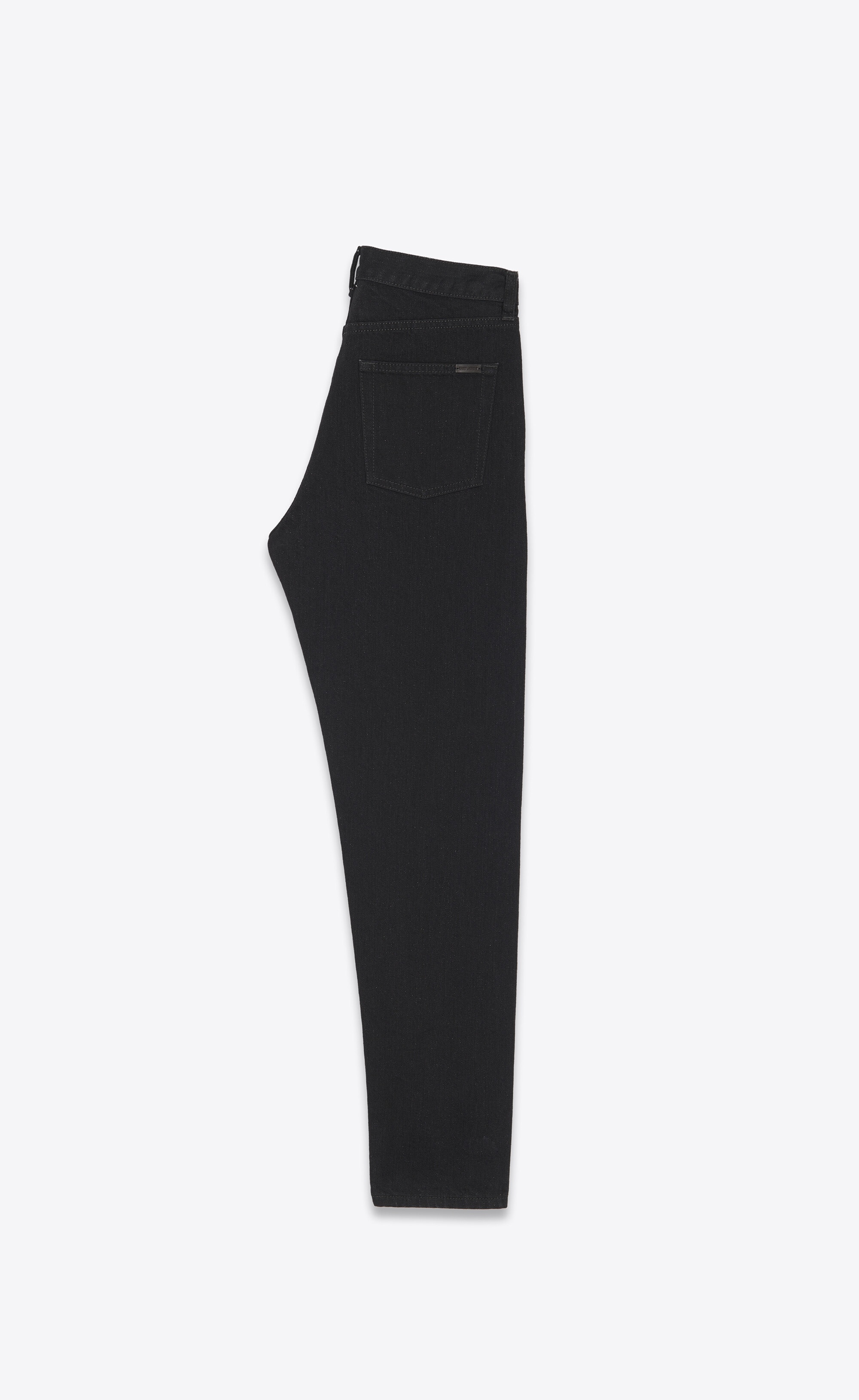 slim-fit jeans in worn black denim - 2